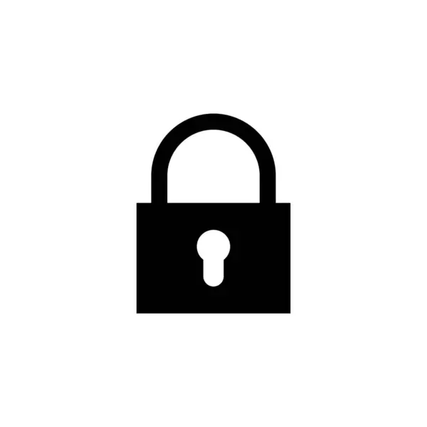 ロックアイコン 南京錠の記号と記号 暗号化アイコン セキュリティシンボル — ストックベクタ