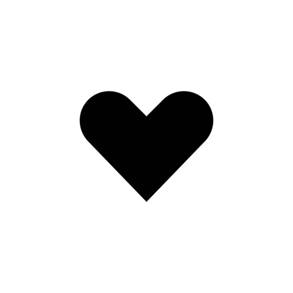爱情的象征心脏的标志和符号 就像图标向量 — 图库矢量图片