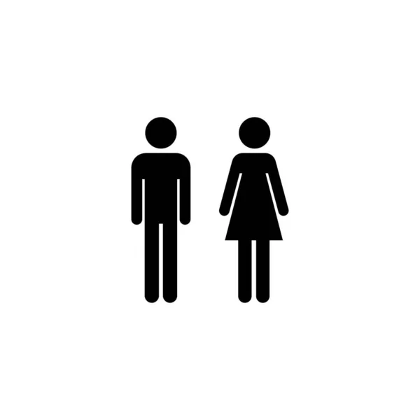 Mann Und Frau Männliches Und Weibliches Zeichen Und Symbol Mädchen — Stockvektor