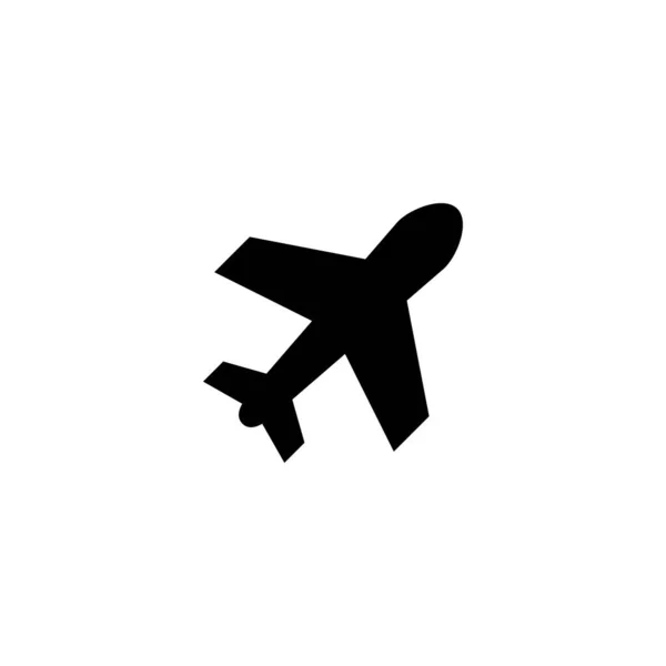 Icono Avión Signo Símbolo Del Avión Símbolo Transporte Señal Viaje — Vector de stock