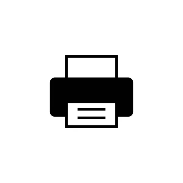 Drucksymbol Zeichen Und Symbol Für Drucker — Stockvektor