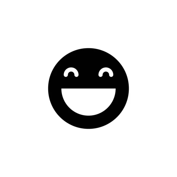 Icono Sonrisa Sonrisa Icono Emoticono Señal Retroalimentación Símbolo — Vector de stock
