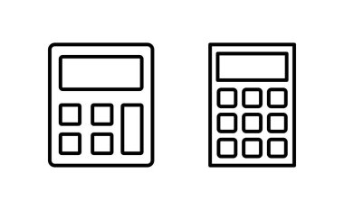 Calculator icon vector for web and mobile app. Accounting calculator sign and symbol.