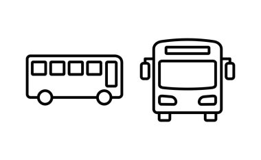 Bus icon vector for web and mobile app. bus sign and symbol. transport symbol