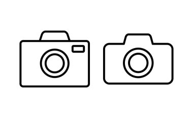 Camera icon vector for web and mobile app. photo camera sign and symbol. photography icon.