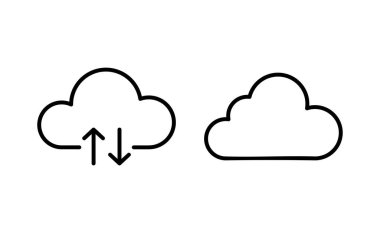 Cloud icon vector for web and mobile app. cloud sign and symbol