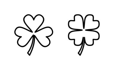 Clover icon vector for web and mobile app. clover sign and symbol. four leaf clover icon.