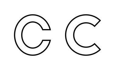 Copyright icon vector for web and mobile app. copyright sign and symbol