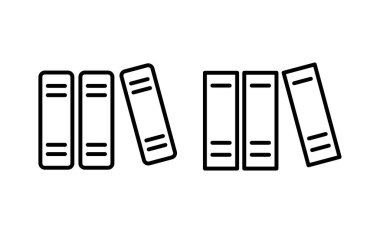 Web ve mobil uygulama için kütüphane simgesi vektörü. eğitim işareti ve sembol