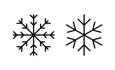 Web ve mobil uygulama için kar simgesi vektörü. kar tanesi işareti ve sembol