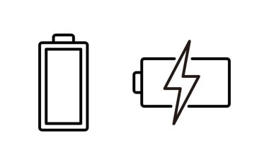 Battery icon vector for web and mobile app. battery charging sign and symbol. battery charge level