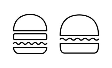 Burger icon vector for web and mobile app. burger sign and symbol. hamburger