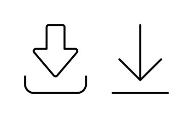 Download icon vector for web and mobile app. Download sign and symbol