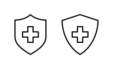 Health insurance icon vector for web and mobile app. Insurance document sign and symbol