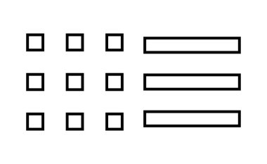 Web ve mobil uygulama için menü simgesi vektörü. Web menü işareti ve sembol. Hamburger menüsü sembolü