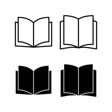 Book icon vector for web and mobile app. open book sign and symbol. ebook icon