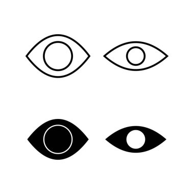 Eye icon vector for web and mobile app. Eye sign and symbol. Look and Vision icon. 