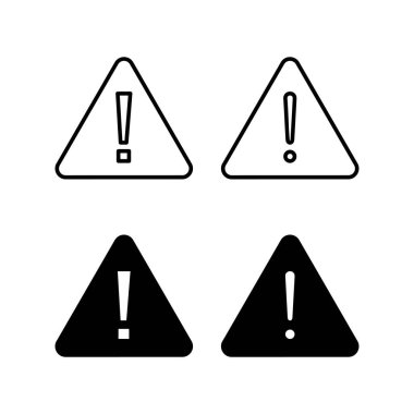 Exclamation danger sign for web and mobile app. attention sign and symbol. Hazard warning attention sign