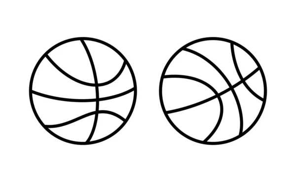 Basketball Icon Vector Web Mobile App Basketball Ball Sign Symbol — 스톡 벡터
