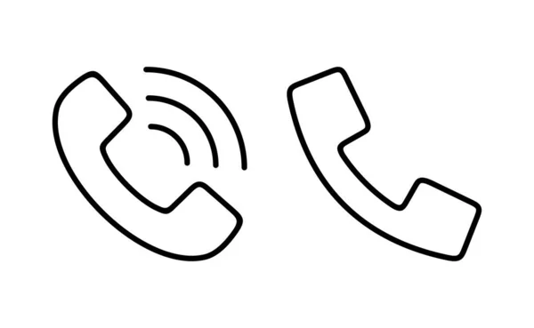 Call Icon Vector Web Mobile App Telephone Sign Symbol Phone — 스톡 벡터