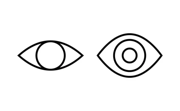 Eye Icon Vector Web Mobile App Eye Sign Symbol Look —  Vetores de Stock