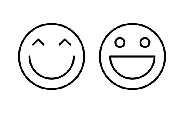 Smile Icon Vector Web Mobile App Smile Emoticon Icon Feedback — Stock Vector