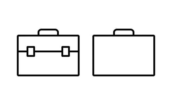 Briefcase Icon Vector Web Mobile App Suitcase Sign Symbol Luggage — Stockový vektor