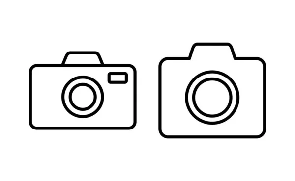 Camera Icon Vector Web Mobile App Photo Camera Sign Symbol — Image vectorielle