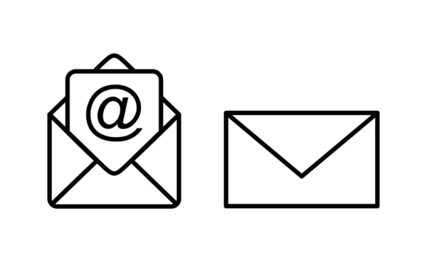 Vecteur Icônes Mail Pour Application Web Mobile Mail Signe Symbole — Image vectorielle