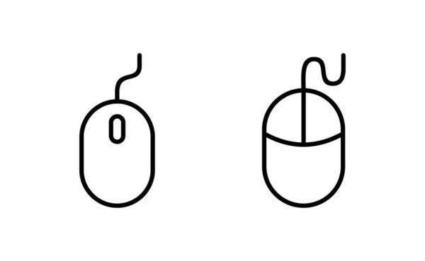 Vektor Ikony Myši Pro Webovou Mobilní Aplikaci Klepněte Znak Symbol — Stockový vektor