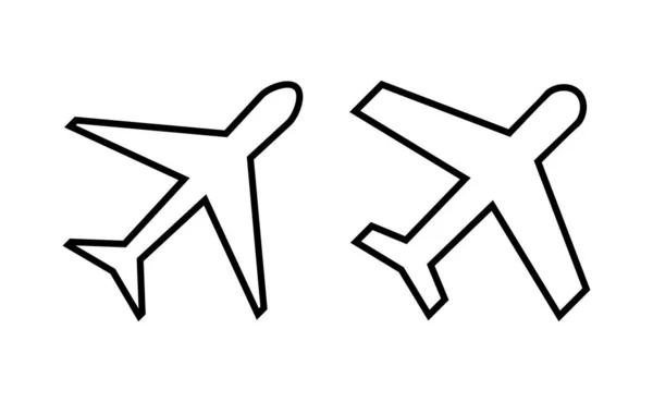 Wektor Ikony Samolotu Dla Aplikacji Internetowej Mobilnej Znak Symbol Samolotu — Wektor stockowy