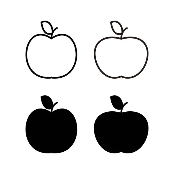 เวกเตอร ไอคอนของ Apple าหร บเว บและแอพม กษณ Apple และส กษณ — ภาพเวกเตอร์สต็อก
