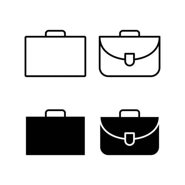 Briefcase Icon Vector Web Mobile App Suitcase Sign Symbol Luggage — Archivo Imágenes Vectoriales