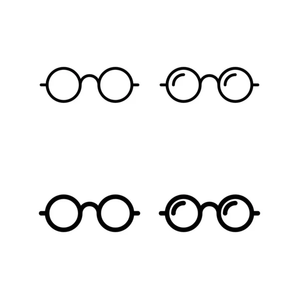 Glasses Icon Vector Web Mobile App Glasses Sign Symbol — Vettoriale Stock
