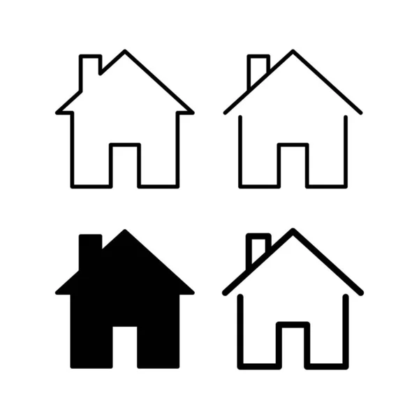 House Icon Vector Web Mobile App Home Sign Symbol — Stock Vector