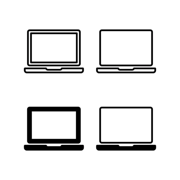 Webおよびモバイルアプリ用のラップトップアイコンベクトル コンピュータの記号と記号 — ストックベクタ