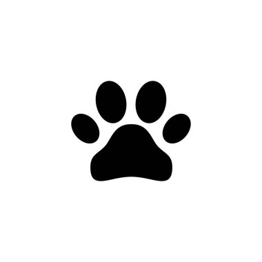 Pençe simgesi. Pençe izi ve sembol. köpek ya da kedi pençesi