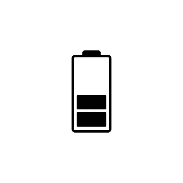 Icône Batterie Signe Symbole Charge Batterie Niveau Charge Batterie — Image vectorielle