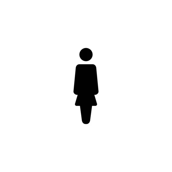 Kvinnlig Ikon Kvinna Tecken Och Symbol — Stock vektor