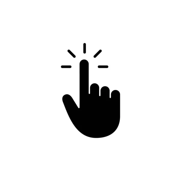 Hand Cursor Icon Cursor Sign Symbol Hand Cursor Icon Clik — Stock Vector