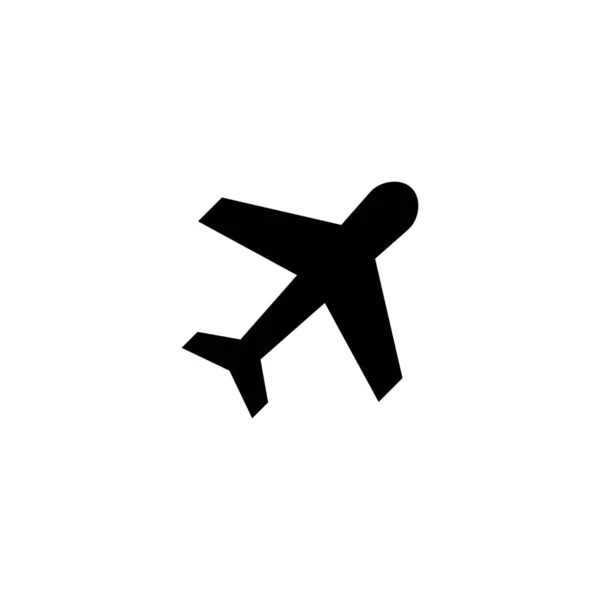Піктограма Літака Знак Символ Літака Символ Польотного Транспорту Подорожній Знак — стоковий вектор