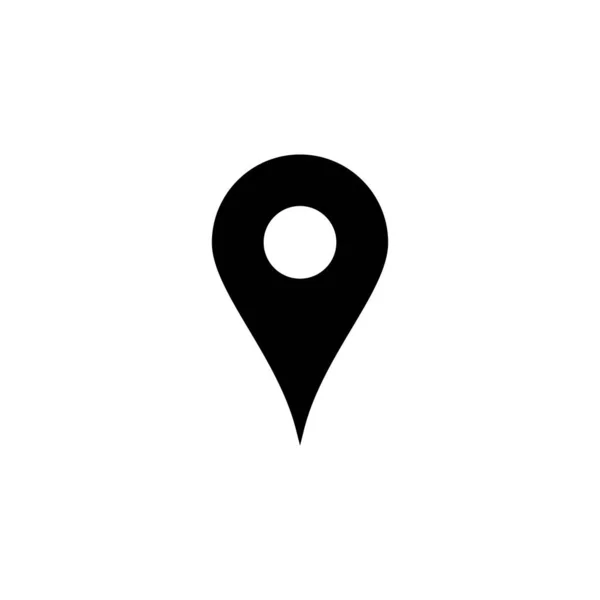 Icona Ardiglione Segno Posizione Simbolo Icona Destinazione Pin Mappa — Vettoriale Stock