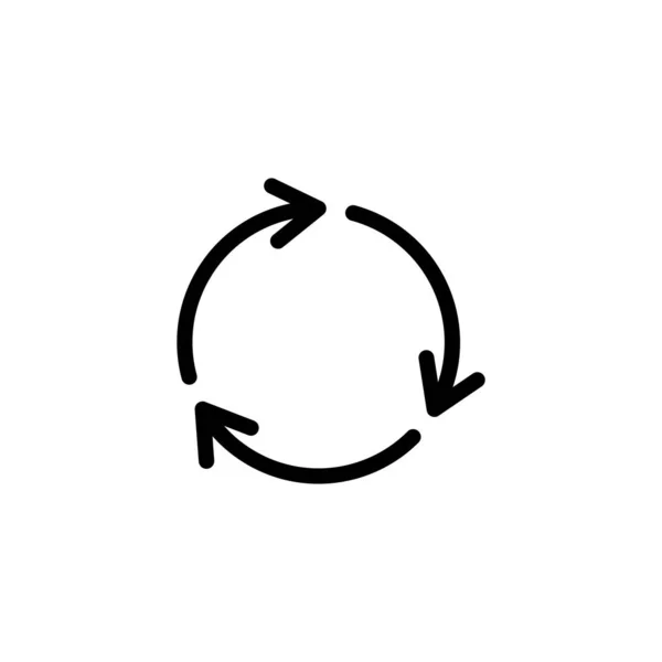 Ikona Recyklingu Znak Symbol Recyklingu — Wektor stockowy