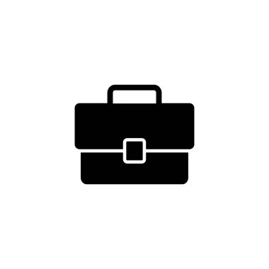Evrak çantası simgesi. Bavul işareti ve sembol. bagaj sembolü.