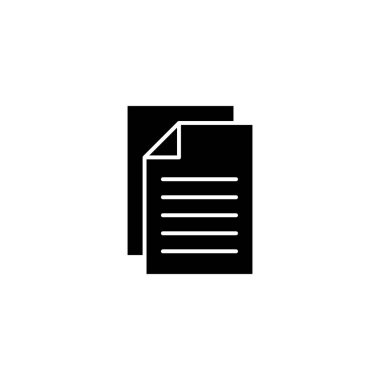 Belge simgesi. Kağıt ve sembol. Dosya Simgesi