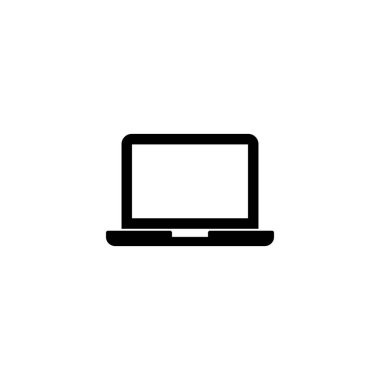 Dizüstü bilgisayar simgesi. bilgisayar işareti ve sembol