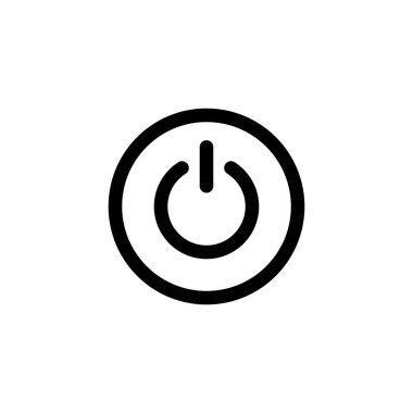 Güç simgesi. Güç Anahtarı işareti ve sembolü. Elektrik gücü.