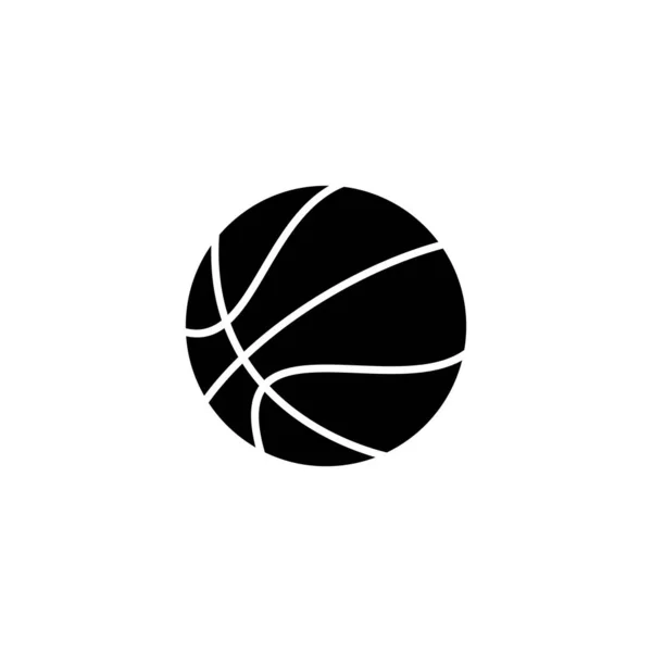 Εικονίδιο Μπάσκετ Μπάλα Σημάδι Και Σύμβολο — Διανυσματικό Αρχείο