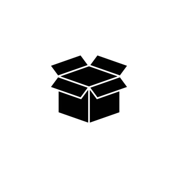Icône Boîte Panneau Symbole Boîte Colis Paquet — Image vectorielle