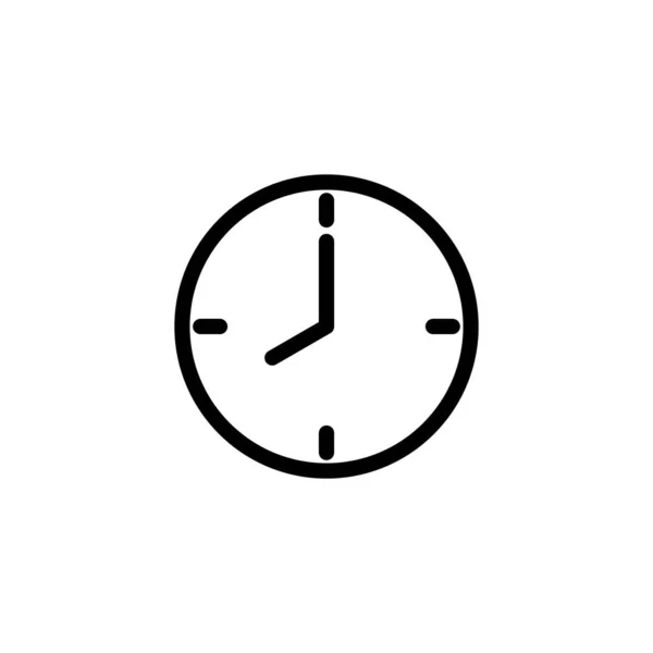 Saat Simgesi Zaman Işareti Sembol Saat Simgesi — Stok Vektör